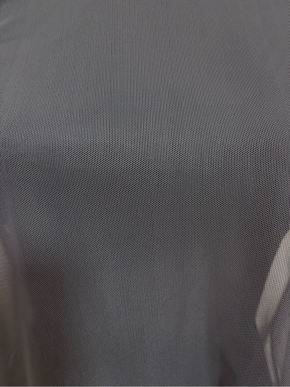 Oak + Fort Sheer Grey Mesh Crewneck T-Shirt Grunge Rave - Size Small - Picture 4 of 16